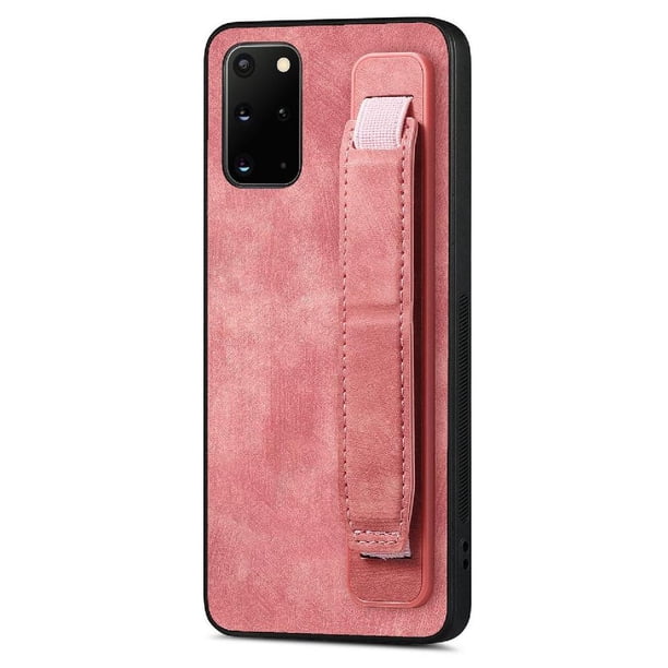 Funda Protectora con Correa para Samsung Galaxy S20 Plus Resistente a Golpes Rosa