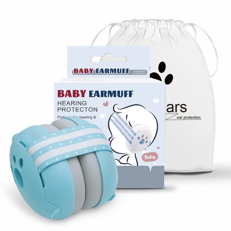 Orejeras Antiruido Auriculares Protectores Bebés Niños Lubabycas Azul