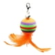thumbnail image 5 of Juguetes Interactivos Para Gatos Cat Teaser Catcher Varita De Plumas Bola De Juguete Naranja 13 Cm, 5 of 5