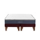 thumbnail image 1 of Cama Europea Galaxy 2 Plazas 150x190 cm Base Colchón Madera Burdeo, 1 of 3