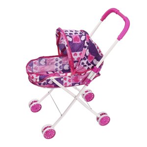 Magideal - Cochecito De Muñeca Plegable, Mini Cochecito De Bebé, Juego De Simulación, Portador De Muñecas Educativo, Regalos Del Día De San Valentín Para Niños, Estilo B