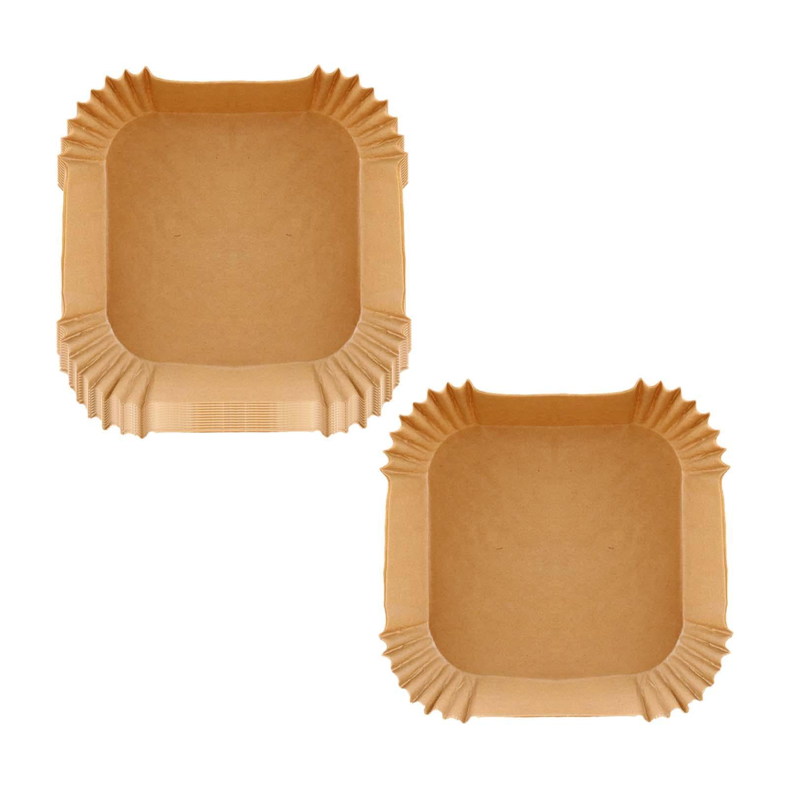 Magideal - Revestimientos De Papel Para Freidora De Aire, Accesorios Para Freidora, Insertos De Papel, Tapete Para Parrilla De Microondas Para Pizza, Albóndigas, 100 Piezas