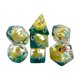 thumbnail image 5 of Juego De 7 Dados Poliédricos Acrílicos D4 D8 D10 D12 D20 Rellenos De Patos, 5 of 5