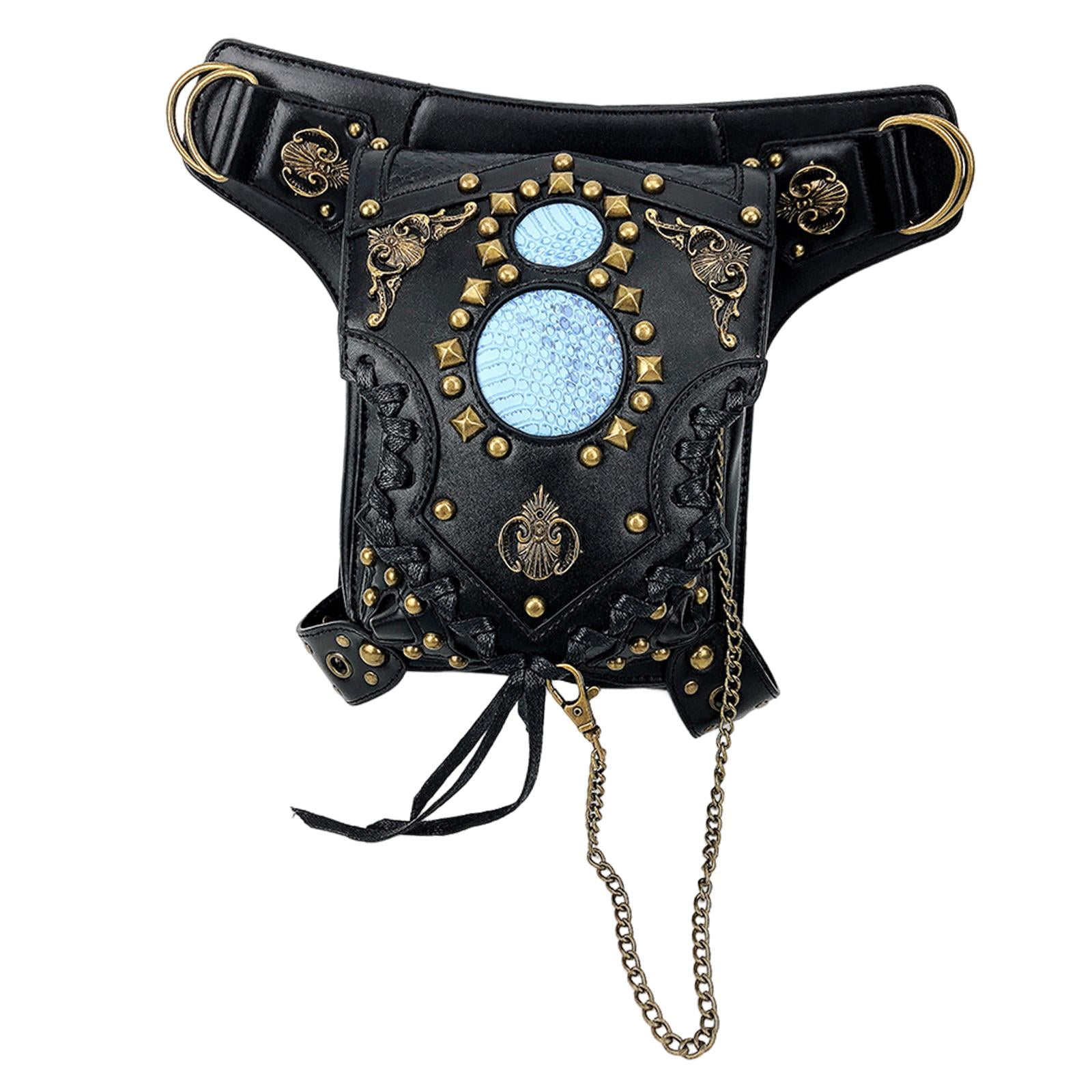 Ioensy - Riñonera Steampunk, Riñonera, Bandolera, Para Mochilero, Camping, Viajes