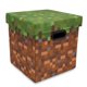 thumbnail image 1 of Baúl de almacenamiento Minecraft Grassy Block de 33 cm con tapa, 1 of 7