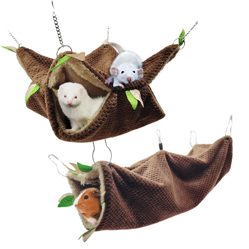 Accesorios para Jaula EAEDMY Hamaca y Túnel para Hurón y Ratas, para Mascotas Pequeñas