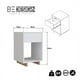 thumbnail image 3 of Velador 1 Cajon Blanco Moveli, 3 of 4
