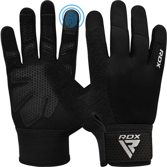 Guantes de levantamiento de pesas RDX Gym Workout con un toque completo