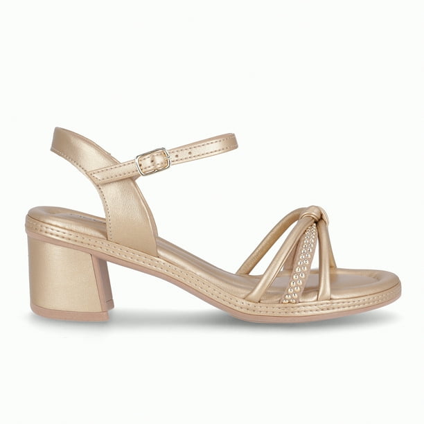 Sandalia Mujer Dorado/Strass Paola 519 Piccadilly