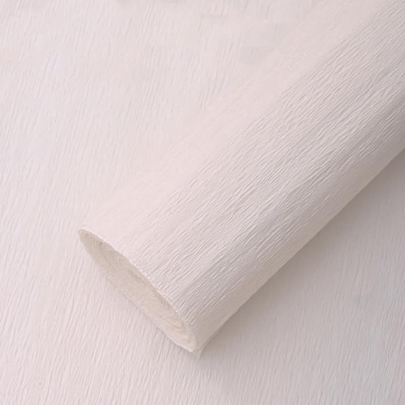 Papel Crepé VKEDA 43 cm x 2,5 m - 2 rollos blancos