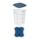 thumbnail image 1 of Recipiente Graduado Cuadrado Policarbonato 22 Litros. Con Tapa Azul Y Drenaje, 1 of 4