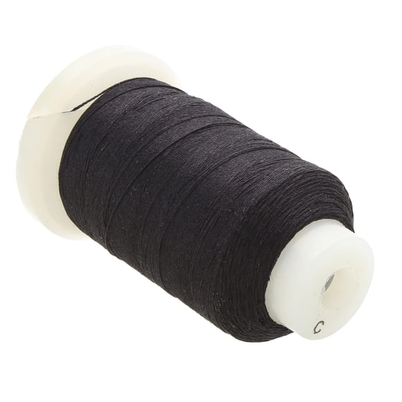 Bobina Silk Cord The Beadsmith FF de 0,38 mm, color negro, 105 m