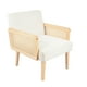 thumbnail image 1 of Sillon madera rattan relaxia - Blanco, 1 of 4