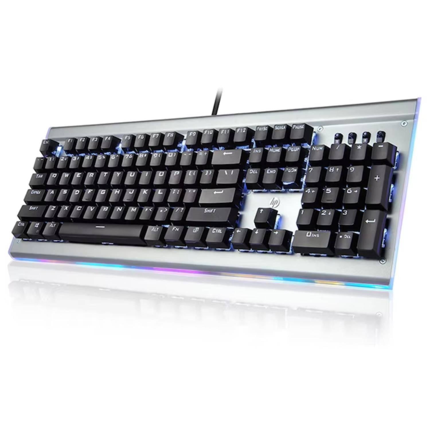 Hp - Teclado Mecanico Gamer Usb Rgb Gris Gk520