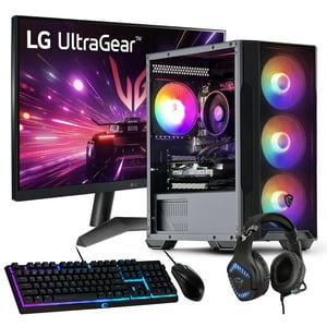 Hyperpc.Cl - Pc Gamer + Monitor 24 + Perif: Amd Ryzen 5 5600Xt 32Gb 1Tb Rtx 3050 Wifi