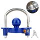 thumbnail image 1 of Funmit 1 unidad de candado universal para bola de enganche de remolque, azul, 2 llaves, 1 of 7