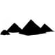 thumbnail image 1 of Decomural Pyramids Egyptian WS-15838, 1 of 2