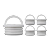 Magideal - Tapones De Silicona Para Cubo De Fregona, Prácticos Reemplazos De Piezas, Tapón De Drenaje Con Anillo De Tracción Para Bañera, Lavandería Y Cocina, 5 33X32Mm