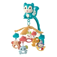 Movil Musical Para Bebe Belug Con Diseño Ardilla Sonido+Control Azul