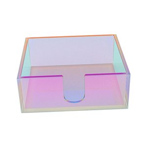 Bothyi - Caja De Pañuelos Acrílicos Caja De Servilletas De Papel Arcoíris Para Decoración De Café