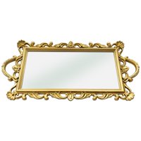 Bothyi - Bandeja De Espejo De Lujo Bandeja De Exhibición Bandeja De Té Para La Decoración Del Banquete De Boda L