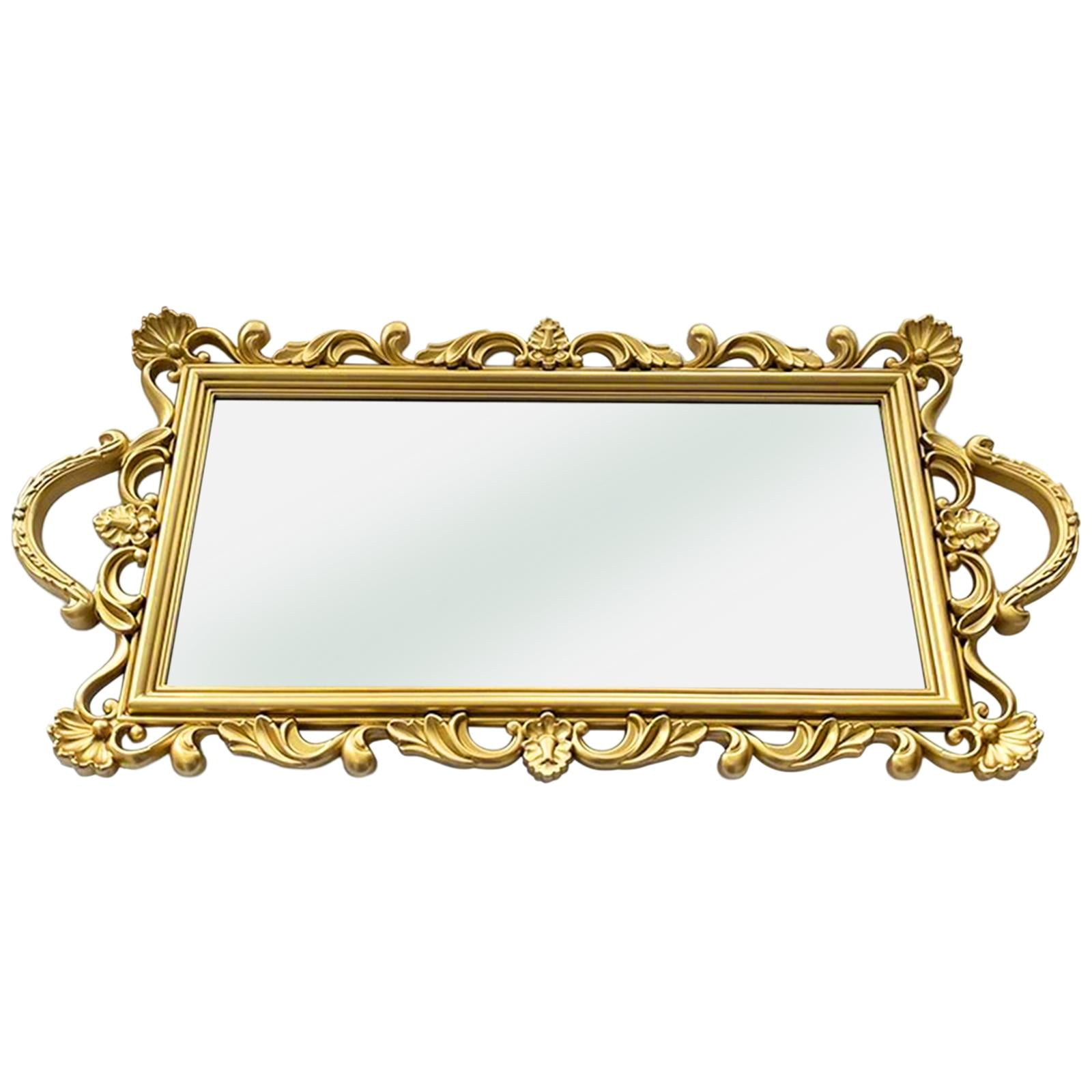 Bothyi - Bandeja De Espejo De Lujo Bandeja De Exhibición Bandeja De Té Para La Decoración Del Banquete De Boda L