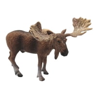 Magideal - Estatuilla De Animales Realista Para Niños Y Niñas, Simulación De Animales Del Bosque, Modelo De Alce, Decoración De Tartas, Recuerdo De Fiesta, Mesa
