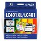 thumbnail image 1 of Cartuchos de tinta LC401XL H-Party, paquete de 4, alto rendimiento, 1 of 8