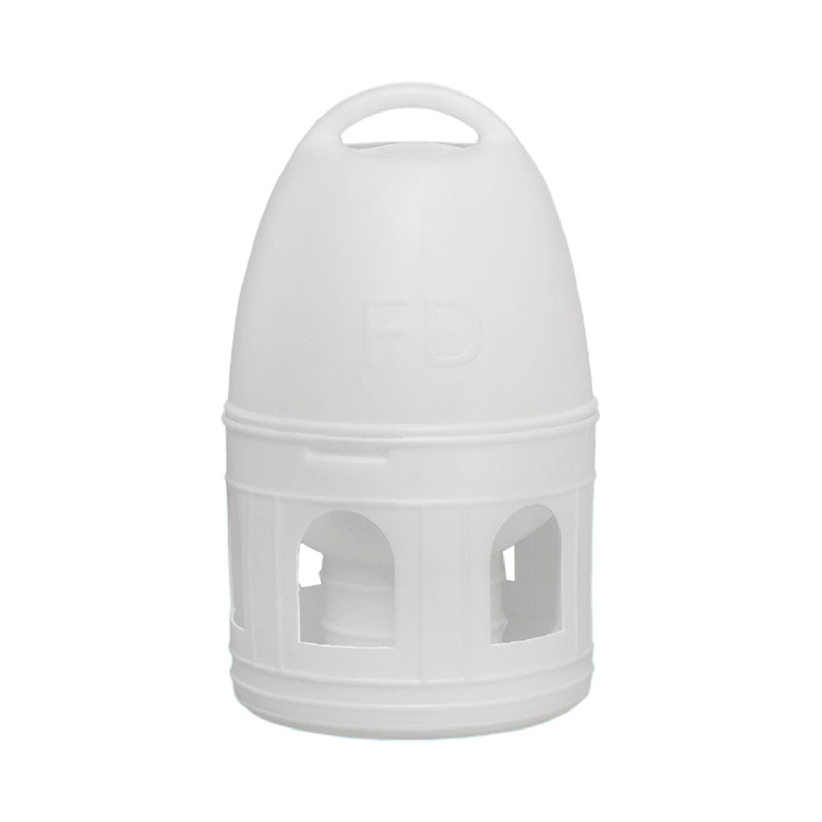 Magideal - De Agua Para Pájaros, , Paloma, Loro, , Paloma, Dispensador De Agua, Alimentador Automático, De Gran Capacidad Con Asa , Blanco 5l