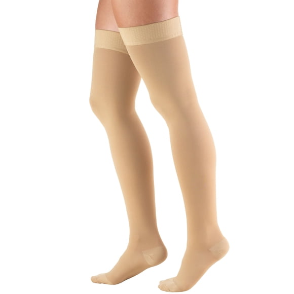 Medias de compresión Truform 8868, 20-30 mmHg, hasta el muslo, beige