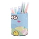 thumbnail image 1 of Molang-theme Cylinder Pen Holder Pencil Organizer with Flannel Lining PVC Leather Material Cardboard Base for study work 10*8CM, 1 of 6