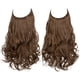 thumbnail image 1 of Xiao Hua Extensión de Cabello con Alambre de Línea de Pesca invisible, Fibra Sintética Larga Ondulada Rizada, Extensión de Cabello Estilo Diadema Ajustable, 18 Pulgadas, 1 Pieza, Estilo H, 1 of 4