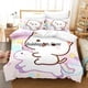 thumbnail image 1 of Lovely Peach Cat Bedding Set Cartoon Comforter Sets Double Queen King Twin Full Size Duvet Cover Set Kids Girls White Bed LinenBed Sheets, 1 of 5