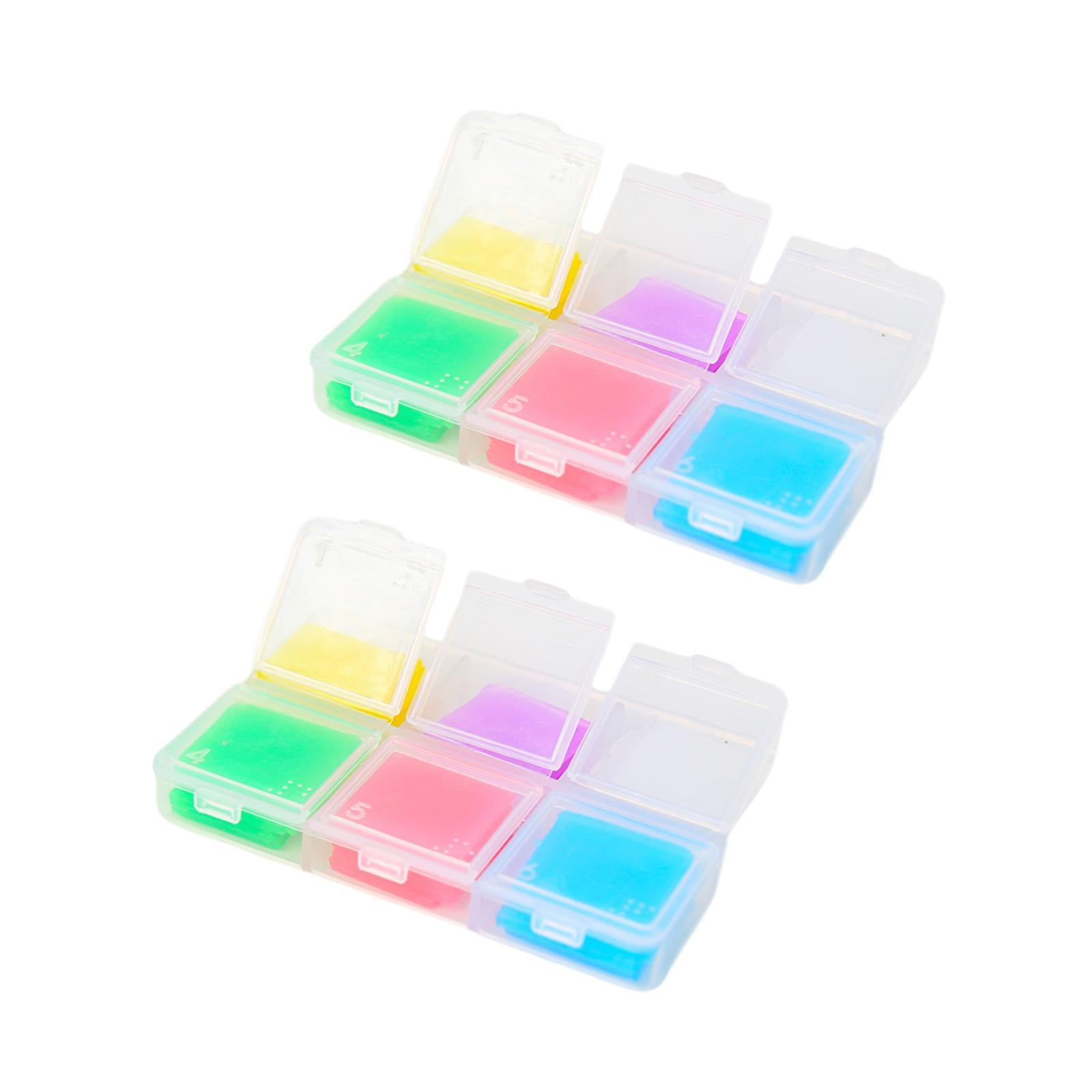 Bothyi - Juego De 2 Arcillas Adhesivas Para Pintar, 6 Colores, Herramienta Para Pintar Para Decoración De Uñas, Herramienta Para El Hogar