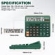 thumbnail image 5 of Calculadora colgante de 12 dígitos con pantalla grande verde, 5 of 8