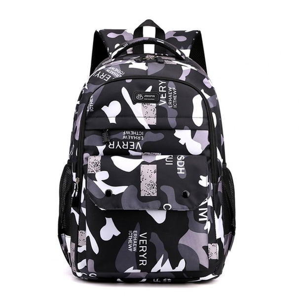 Student Backpack Kids Camouflage Breathable Strap Large Capacity Lightweight Bookbag School Bag For Outdoor Travel
