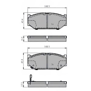 Pastillas Freno Para Auto Allied Nippon Adb3998