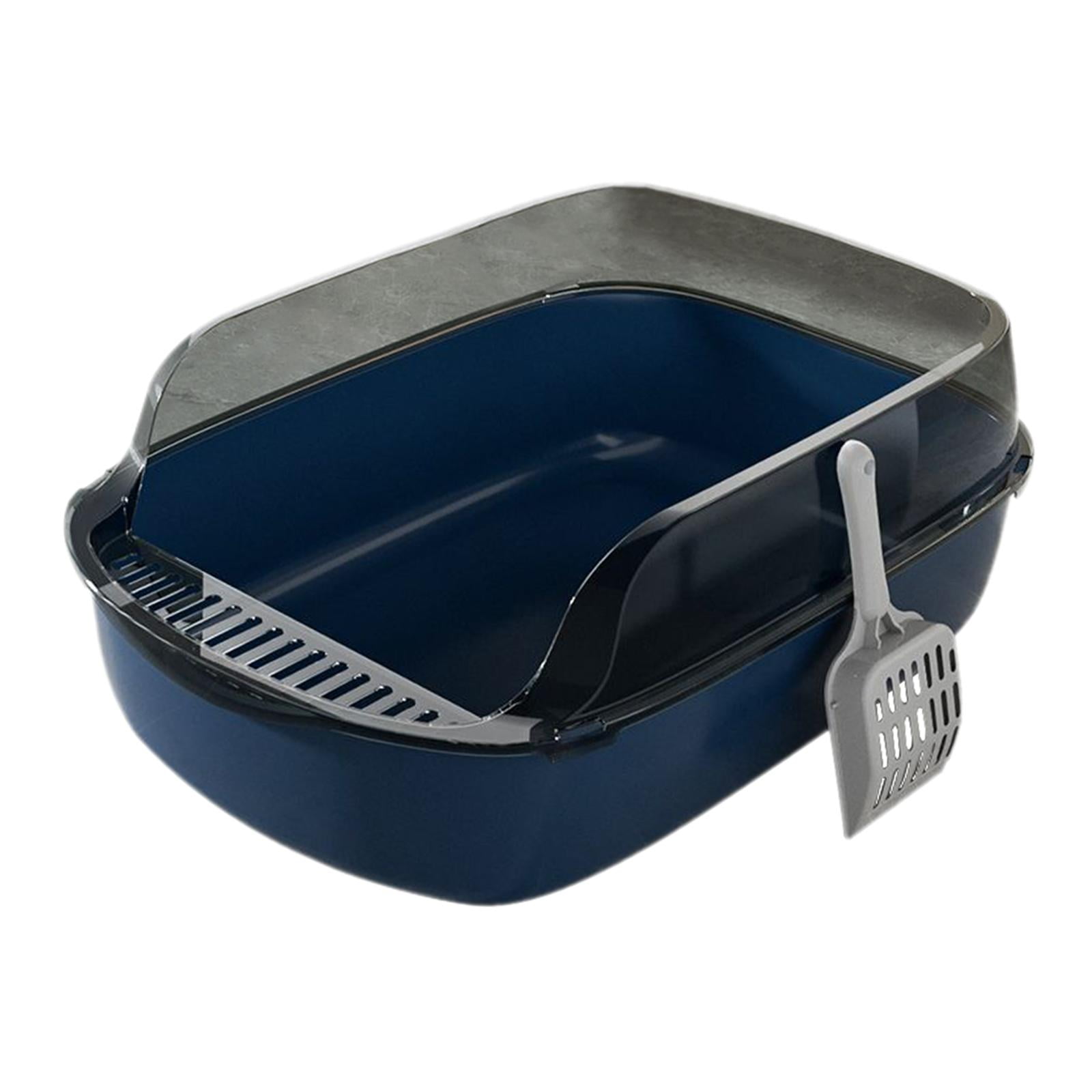 Magideal - Caja De Arena Para Gatos, Caja De Arena, Desmontable, , Fácil De Limpiar, Resistente A Las Manchas, Protección De Arena, Caja De Arena Para Gatos, Caj Azul