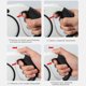 thumbnail image 4 of Correa Retráctil Para Perro 5m, Correa Ajustable Para Perro Durable, Freno Con Una Sola Mano, Cinta De Nailon Fuerte, Con Dispensador, Para Perros De Hasta 110 Libras(50kg), 4 of 6