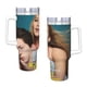 thumbnail image 4 of Sin Malos Rollos Vaso aislado de acero inoxidable con asa, diseño temático, regalo para familia, amigos y fans; incluye pajita y encaja en el portavasos estándar, 40 oz, 4 of 6