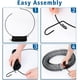 thumbnail image 2 of Alimentador de corona negro de maní entero para ardillas y Jays azules, Alimentador de aves colgantes redondo para alimentar aves y ardillas, 16" L x 12" W, negro, 2 of 3