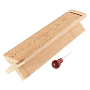 Bothyi - Base De Encuadernación De Bambú Con Espacio Entre Agujeros De 1 Cm Para Agendas, Diarios Y Cuadernos.