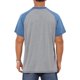 thumbnail image 3 of INSPIRE CHIC Conjunto Camiseta Henley de Hombre con Mangas Raglán Retro de Bloque de Color de Manga Corta con Botones M Gris Claro, 3 of 5
