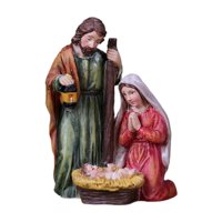 Magideal - Escena Del Nacimiento De Jesús, Conjunto De Belén Navideño, Escena Navideña, Exhibición De Escritorio, Obra De Arte De Escritorio, Mini José, María,
