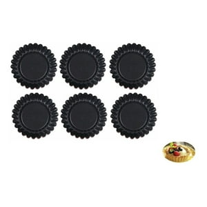 Genérico - Pack 6 Moldes De Tartaleta Molde Tarta Individual Fija 10,5C