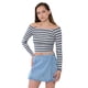 thumbnail image 1 of Polera Mujer Sin Hombros M/L Rayas Gris Corona, 1 of 5