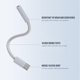 thumbnail image 5 of Adaptador USB-C a conector de 3,5 mm Fidioto – Pack de 4 (13,5 cm), 5 of 6