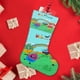 thumbnail image 4 of Los Kiboomers Tema: Calcetines de Navidad, fino lino blanco para colgar en escaleras y chimenea, decoración navideña para el hogar, regalo de Navidad. 45cm × 32cm, 4 of 5