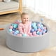 thumbnail image 4 of Piscina de bolas TRENDBOX de espuma viscoelástica suave para interiores para niños pequeños, color gris, 4 of 7