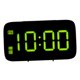 thumbnail image 1 of Reloj despertador de proyección LED Reloj de escritorio moderno con control de voz Verde, 1 of 5